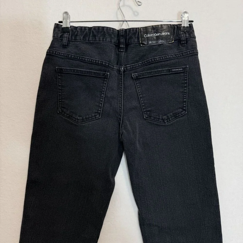 Calvin Klein Jeans Slim Straight Womens Size 16 Dark Wash Stretch Denim - Picture 14 of 14